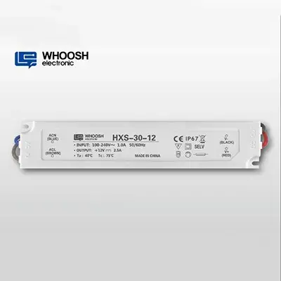 پلاسٹک ہاؤسنگ 30W 2.5A IP67 واٹر پروف پاور سپلائی 30W 12V LED ڈرائیور